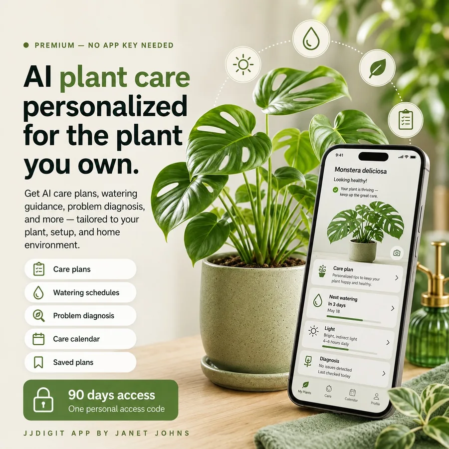 Personalized AI plant care recommendations tailored to a specific plant and home environment